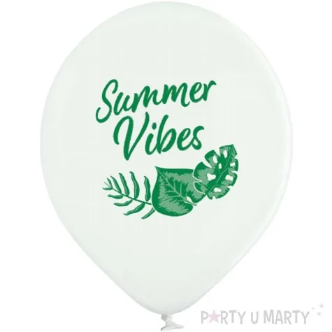 balony d11 summer vibes bialy pastel belbal 12 6 szt