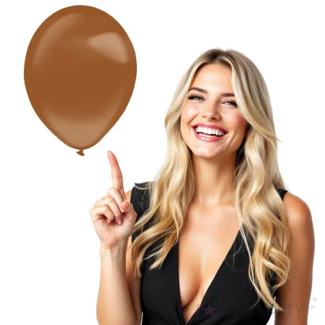 balony decor premium crystal brazowe amscan 11 50 szt