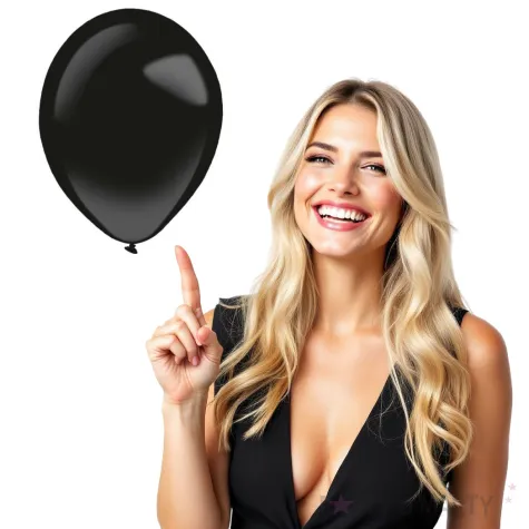 balony decor premium fashion czarne amscan 11 50 szt