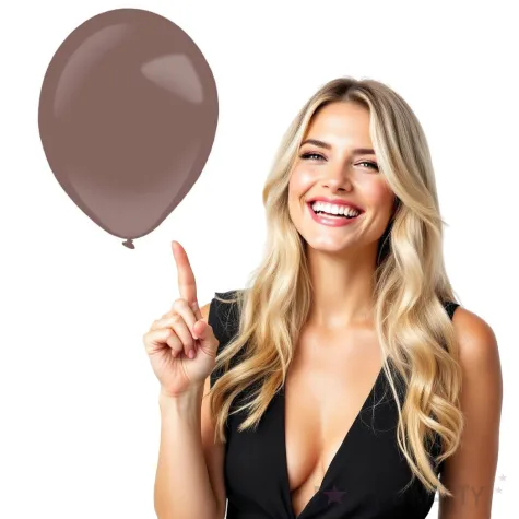 balony decor premium metallic brazowe amscan 11 50 szt