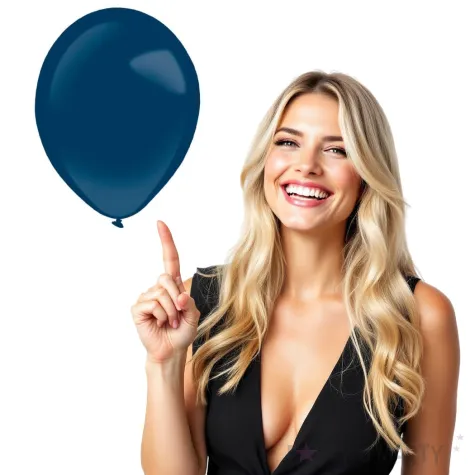 balony decor premium metallic granatowe amscan 11 50 szt