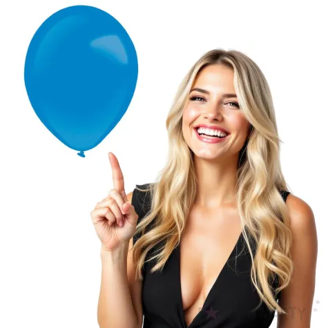 balony decor premium metallic niebieskie jasne amscan 11 50 szt