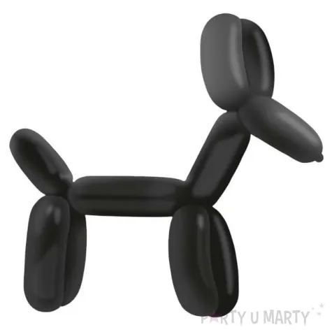 balony decorator modeliny czarne amscan 45 100 szt
