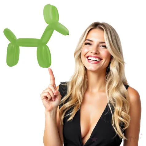 balony decorator modeliny zielone amscan 45 100 szt