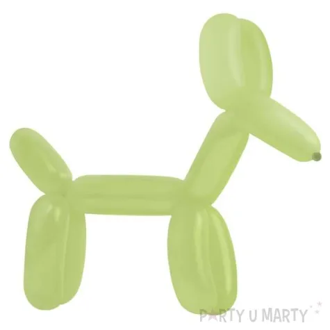 balony decorator modeliny zielone jabluszko amscan 45 100 szt