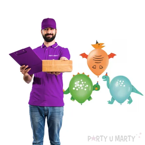 balony dinozaur party mix partypal 12 3 szt