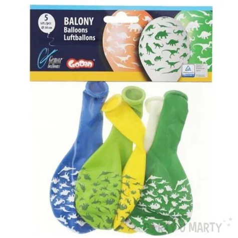 balony dinozaury pastel mix gemar 12 5 szt