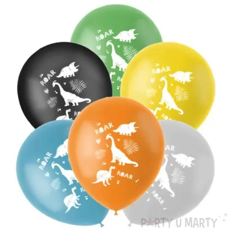 balony dinozaury roar mix folat 13 6 szt