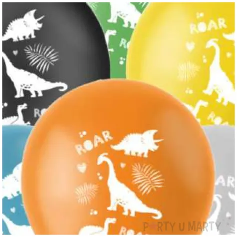 balony dinozaury roar mix folat 13 6 szt