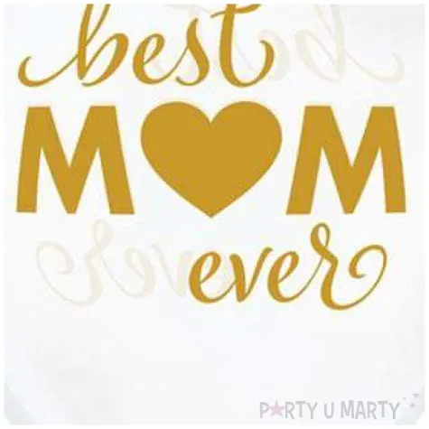 balony dzien matki best mom ever transparentne biale qualatex 11 25 szt