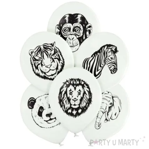 balony dzikie zwierzeta belbal 12 6 szt