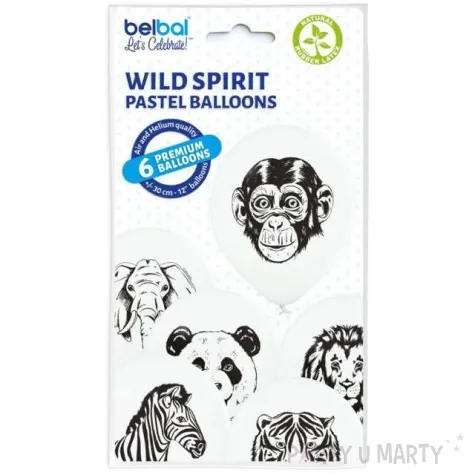 balony dzikie zwierzeta belbal 12 6 szt