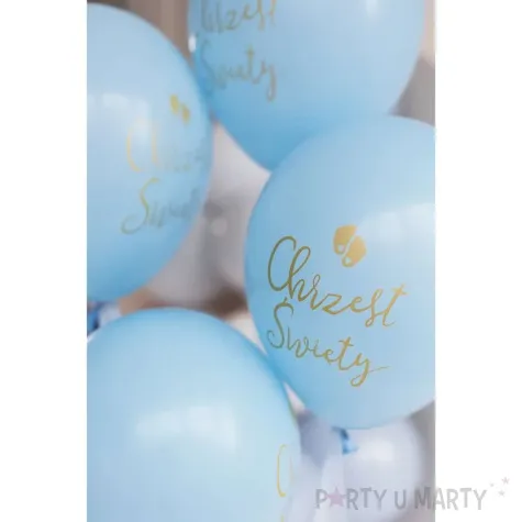 balony eco chrzest swiety stopki jasnoniebieski partydeco 13 6 szt