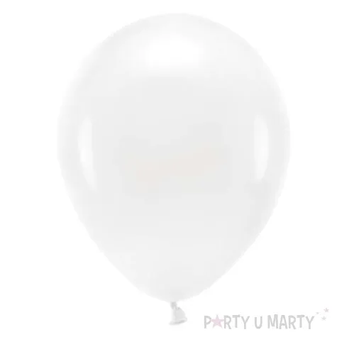 balony ekologiczne biale partydeco 10 10 szt
