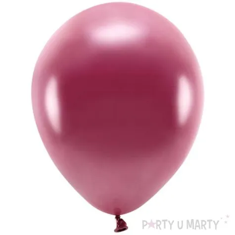 balony ekologiczne bordowy metalik partydeco 10 100 szt
