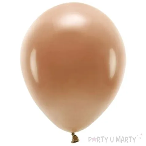 balony ekologiczne brazowe czekoladowe partydeco 10 10 szt