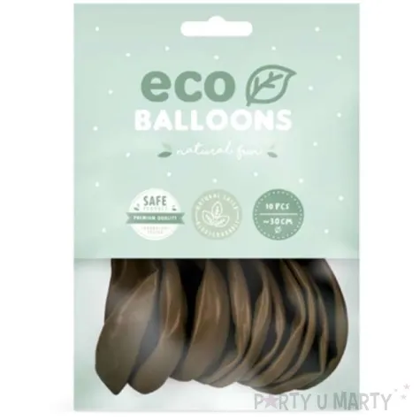 balony ekologiczne brazowe partydeco 10 10 szt