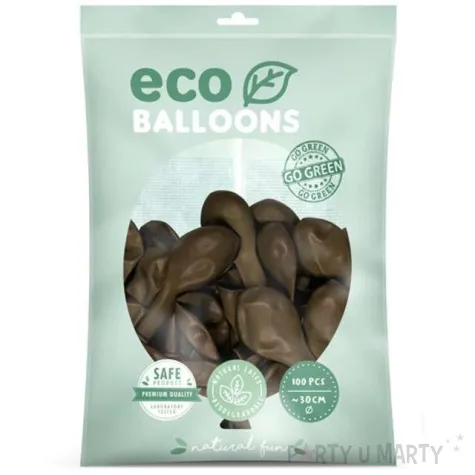 balony ekologiczne brazowy partydeco 12 100 szt
