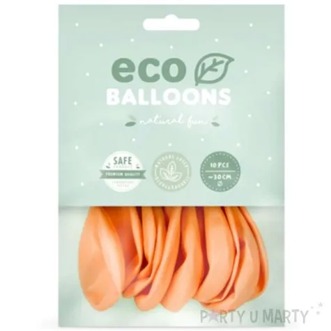 balony ekologiczne brzoskwiniowe partydeco 10 10 szt