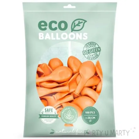 balony ekologiczne brzoskwiniowe partydeco 10 100 szt