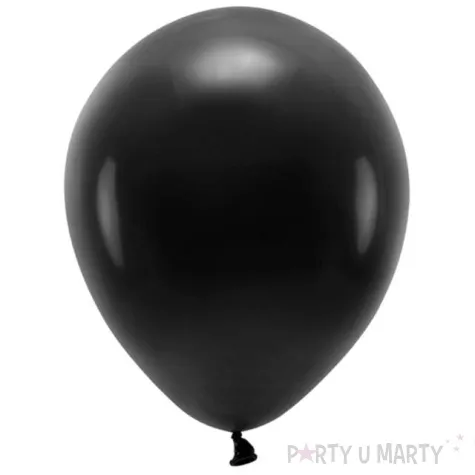 balony ekologiczne czarne partydeco 12 10 szt