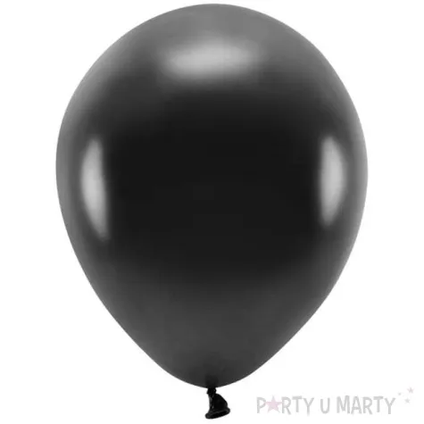 balony ekologiczne czarny metalik partydeco 12 100 szt