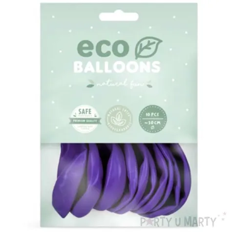 balony ekologiczne fioletowe partydeco 10 10 szt