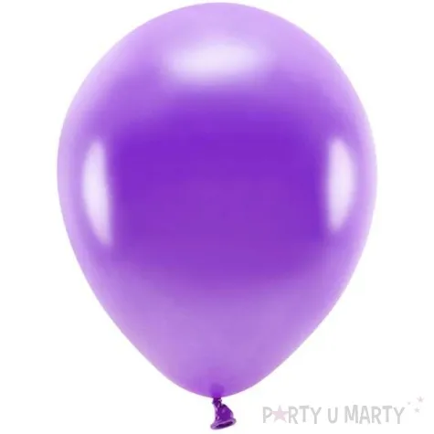 balony ekologiczne fioletowy metalik partydeco 10 100 szt