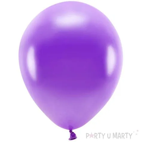 balony ekologiczne fioletowy metalik partydeco 12 100 szt