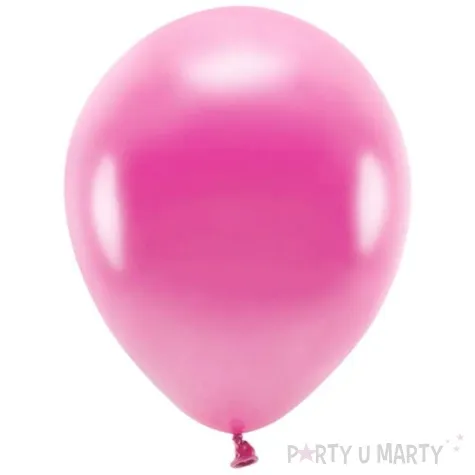 balony ekologiczne fuksja metalik partydeco 10 10 szt