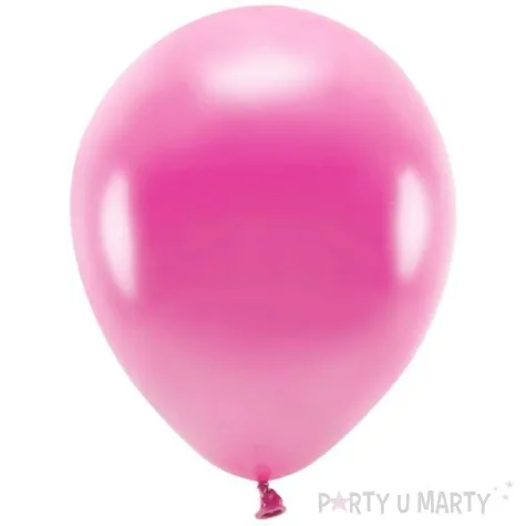 balony ekologiczne fuksja metalik partydeco 10 100 szt