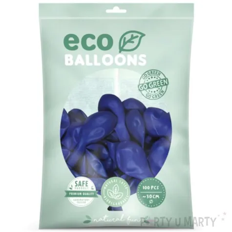 balony ekologiczne granatowe partydeco 12 100 szt