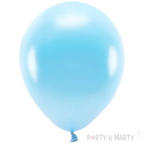 balony ekologiczne jasnoniebieski metalik partydeco 10 10 szt