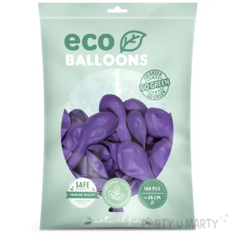 balony ekologiczne lawendowe partydeco 10 100 szt