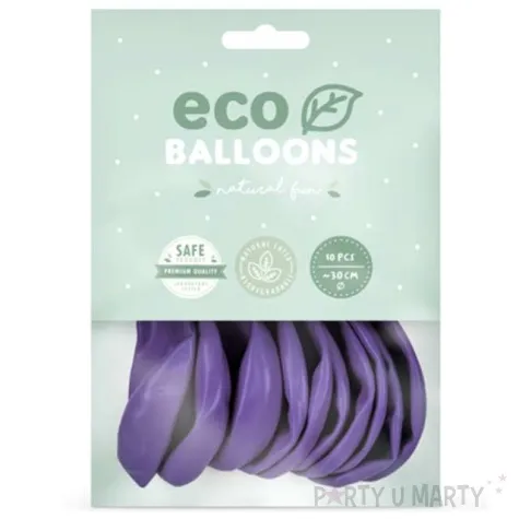 balony ekologiczne lawendowe partydeco 12 10 szt