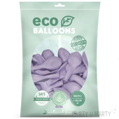 balony ekologiczne liliowe partydeco 10 100 szt