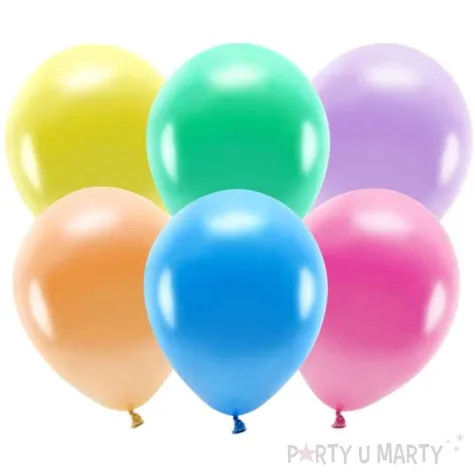balony ekologiczne mix metalik partydeco 10 10 szt