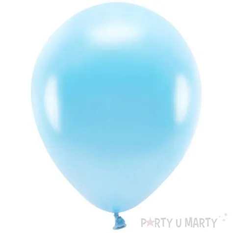 balony ekologiczne niebieski jasny metalik partydeco 12 100 szt