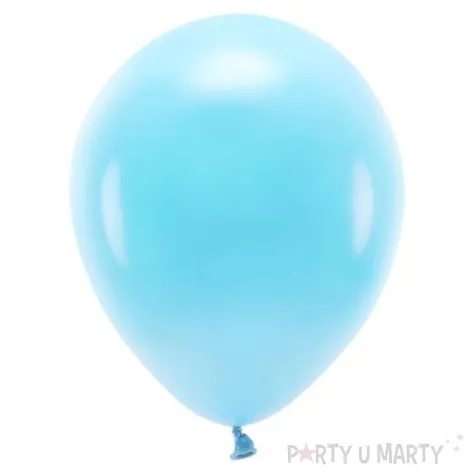 balony ekologiczne niebieskie jasne partydeco 10 10 szt