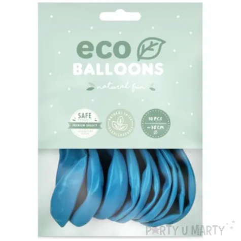balony ekologiczne niebieskie jasne partydeco 10 10 szt