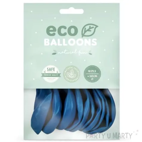 balony ekologiczne niebieskie partydeco 12 10 szt