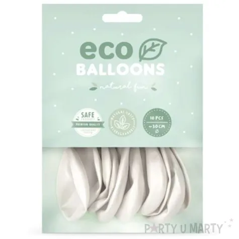 balony ekologiczne perlowy metalik partydeco 10 10 szt
