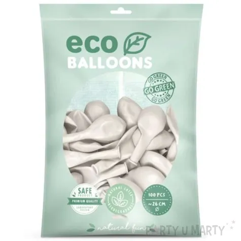 balony ekologiczne perlowy metalik partydeco 10 100 szt