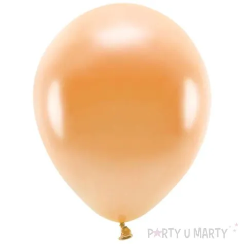 balony ekologiczne pomaranczowy metalik partydeco 10 10 szt