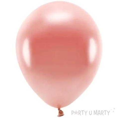 balony ekologiczne rozowe zloto metalik partydeco 10 100 szt