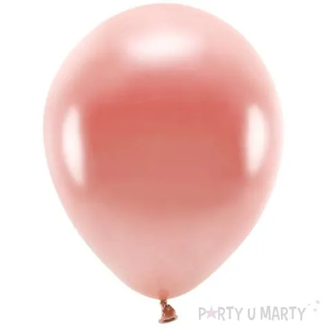 balony ekologiczne rozowe zloto metalik partydeco 12 100 szt