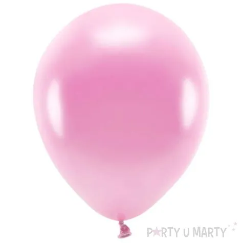 balony ekologiczne rozowy jasny metalik partydeco 12 10 szt
