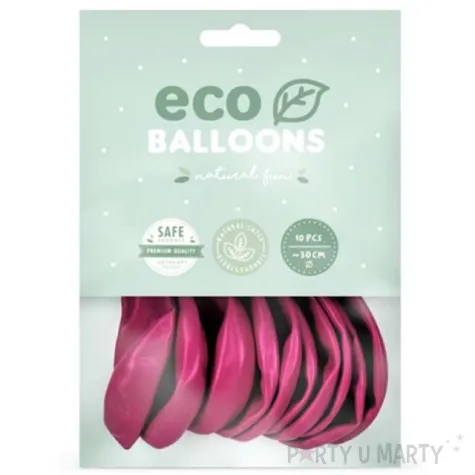 balony ekologiczne rozowy metalik partydeco 12 10 szt