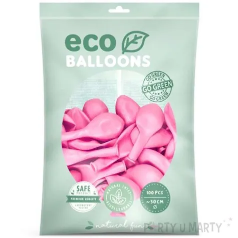 balony ekologiczne rozowy partydeco 12 100 szt