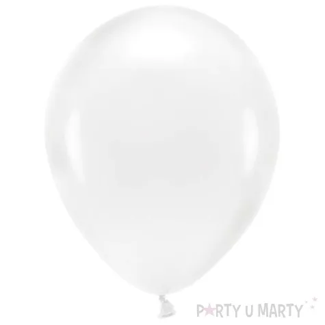 balony ekologiczne transparentne partydeco 12 10 szt
